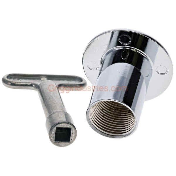 Arrowhead Bass PK1320 Chrome Key And Flange For Log Lighter valves