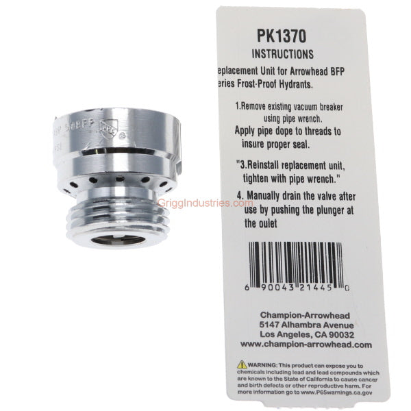 Arrowhead Brass ABP PK1370 Vacuum Breaker
