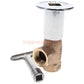 Arrowhead Brass 259 1/2 FIP Angle Gas Log Lighter Valve With Key And Flange