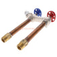 Arrowhead Brass 495-06VLF Vertical 6 Inch Wall Hot And Cold Faucet