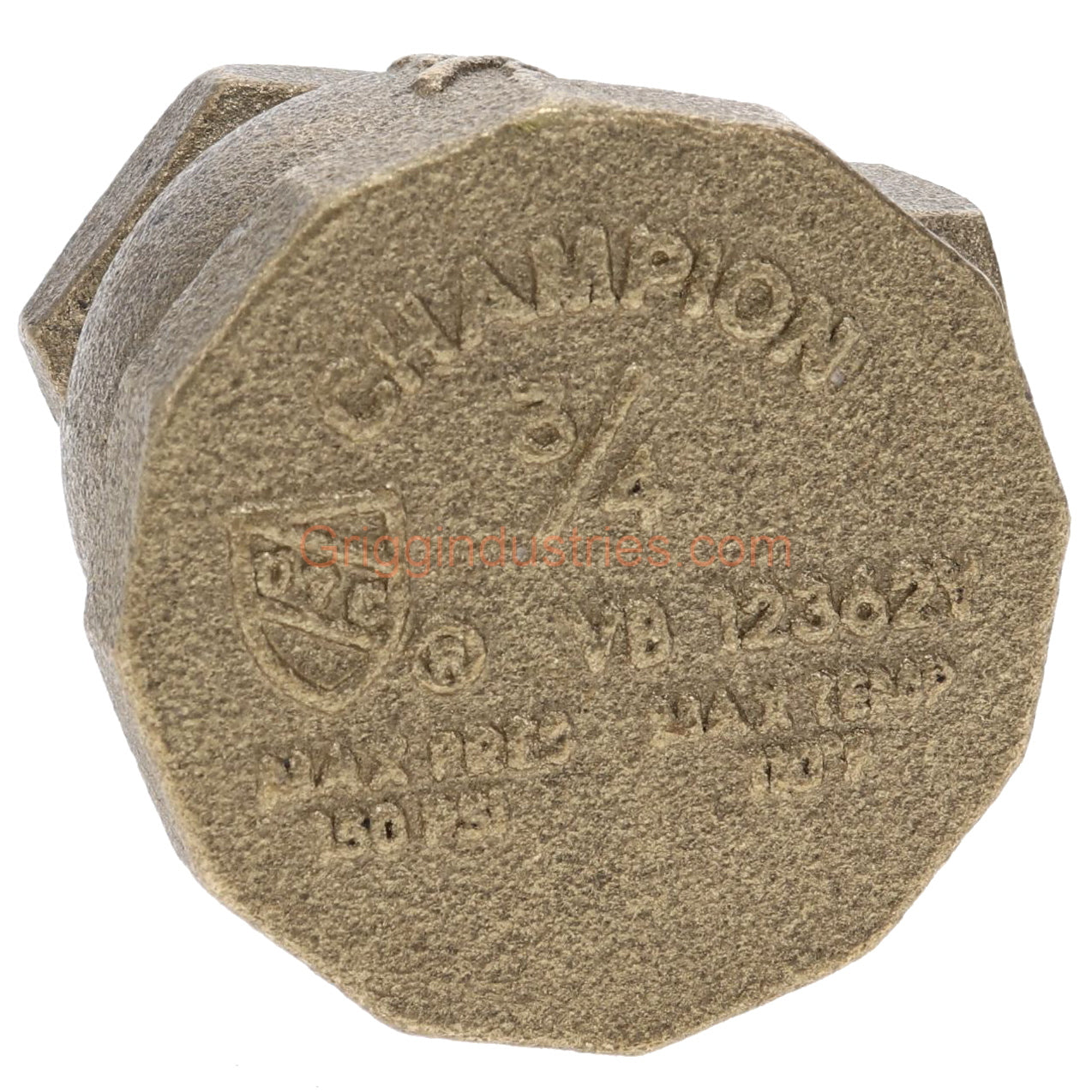 Champion Irrigation 262-075Y 3/4" Angled Atmospheric Vacuum Breaker