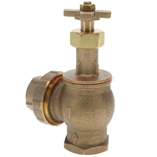 Champion Irrigation 300-100Y 1" Manual Angle Irrigation Valve W/ Union