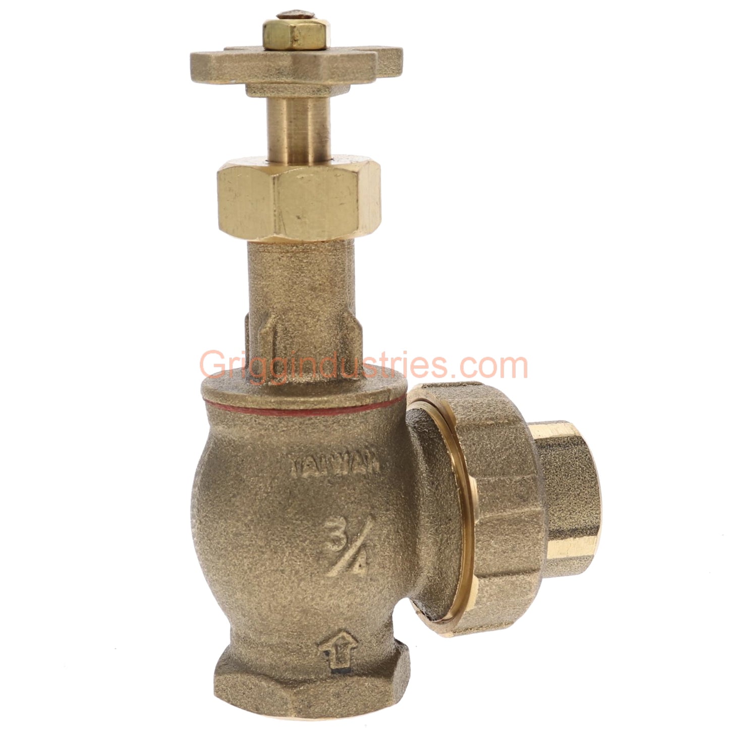 Champion Irrigation 300RS-075Y 3/4" Manual Angle Valve W/ Rising Swivel And Union