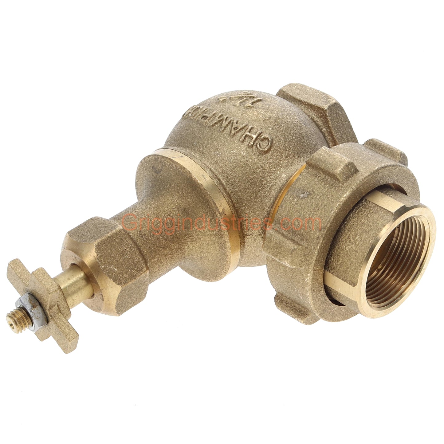 Champion Irrigation 300RS-125Y Manual Angle 1-1/4" Irrigation Valve W/ Rising Swivel And Union