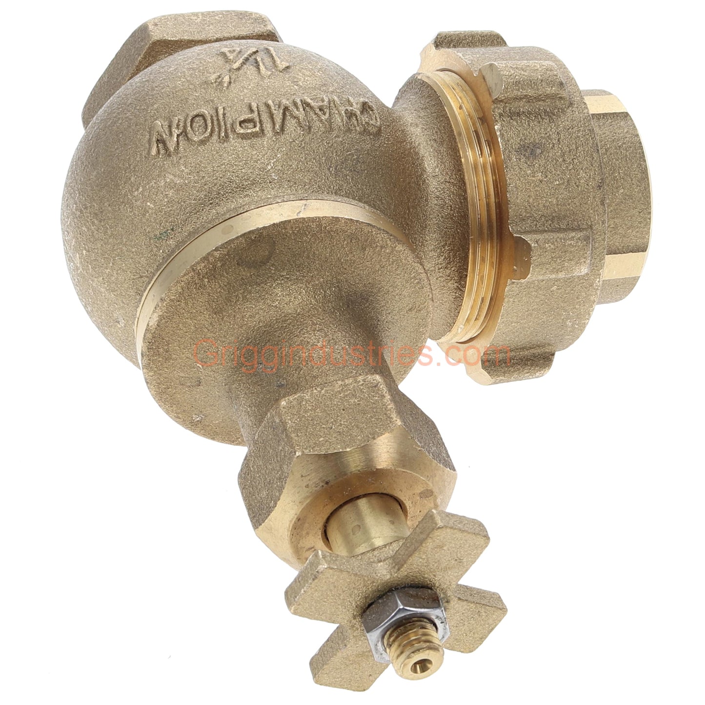 Champion Irrigation 300RS-125Y Manual Angle 1-1/4" Irrigation Valve W/ Rising Swivel And Union