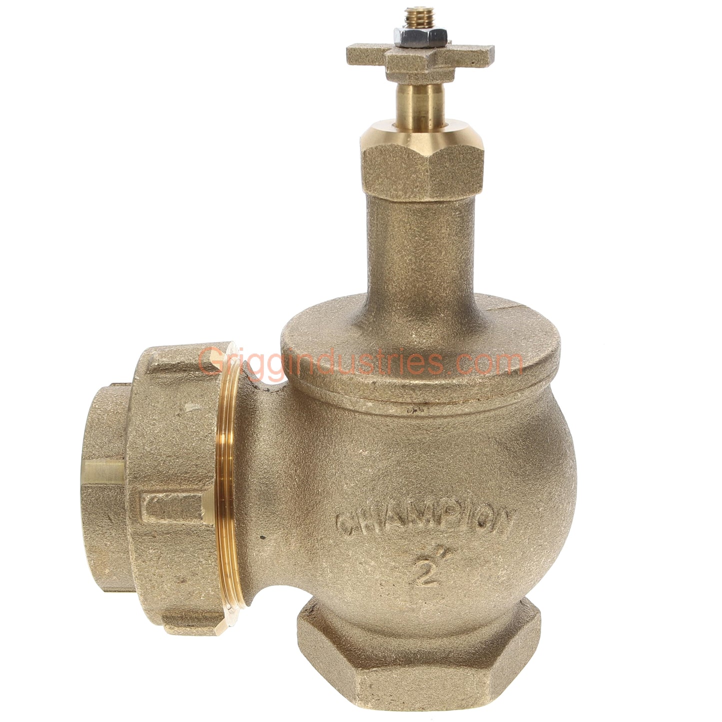 Champion Irrigation 300RS-200Y 2" Manual Angle Irrigation Valve W/ Union And Rising Swivel