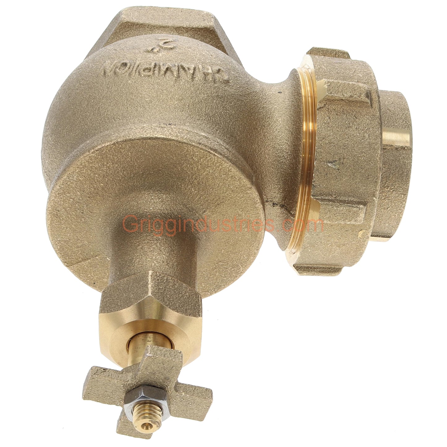 Champion Irrigation 300RS-200Y 2" Manual Angle Irrigation Valve W/ Union And Rising Swivel