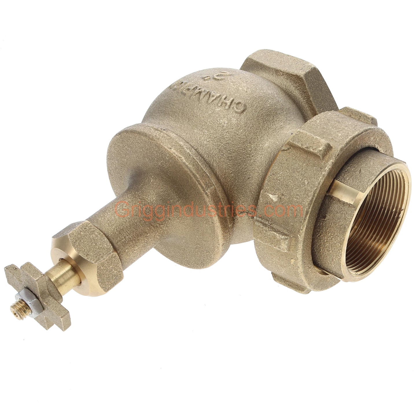 Champion Irrigation 300RS-200Y 2" Manual Angle Irrigation Valve W/ Union And Rising Swivel