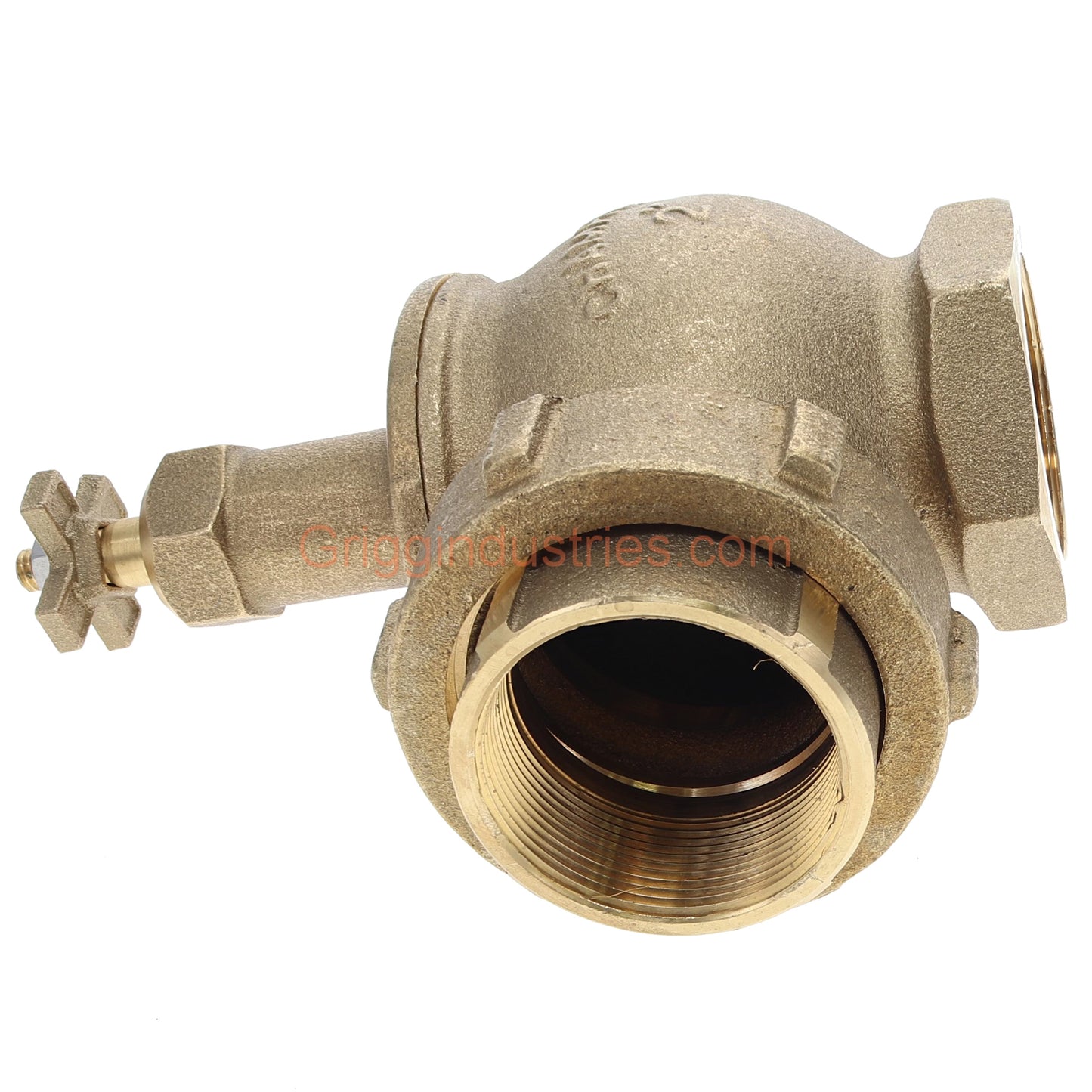 Champion Irrigation 300RS-200Y 2" Manual Angle Irrigation Valve W/ Union And Rising Swivel