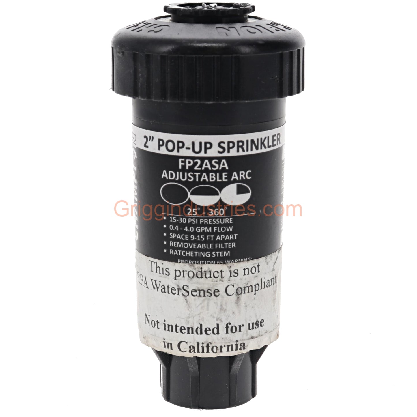 Champion Irrigation FP2ASA 2" Plastic Pop-up Sprinkler With Adjustable Spray Nozzle