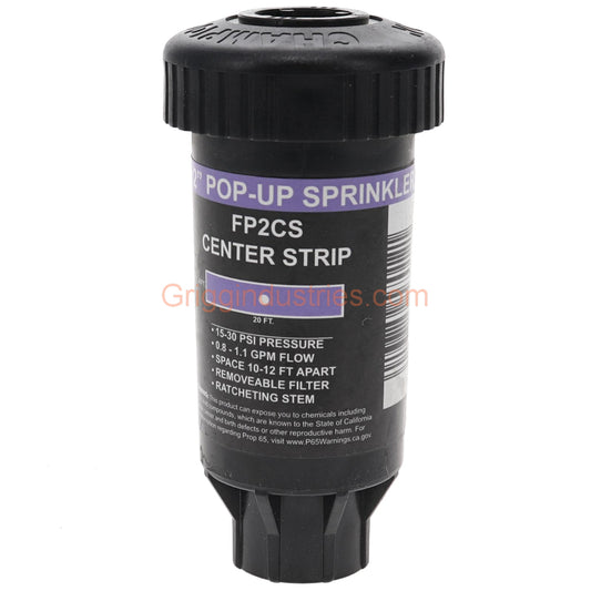 Champion Irrigation FP2CS 2" Plastic Pop-Up Sprinkler With Center Strip Spray Nozzle
