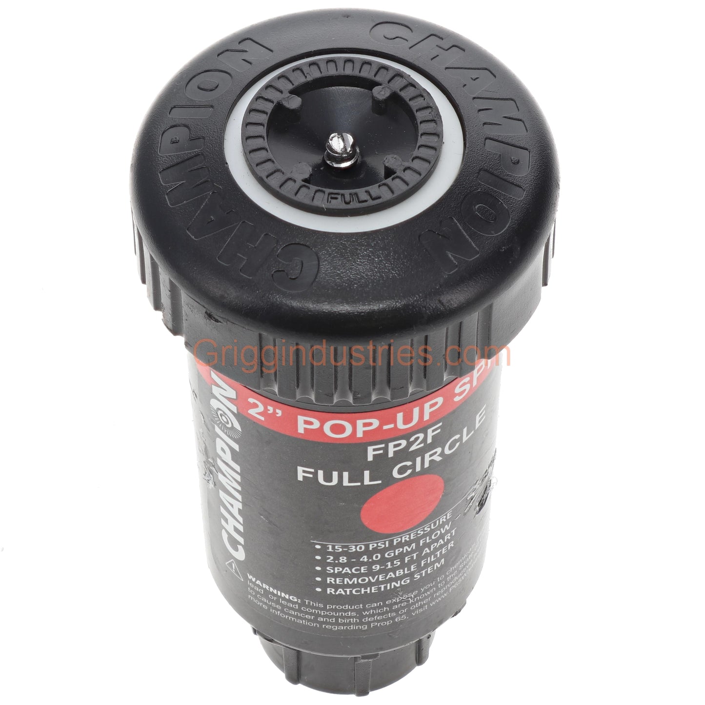 Champion Irrigation FP2F 2" Plastic Pop-up Sprinkler With Full Circle Spray Nozzle
