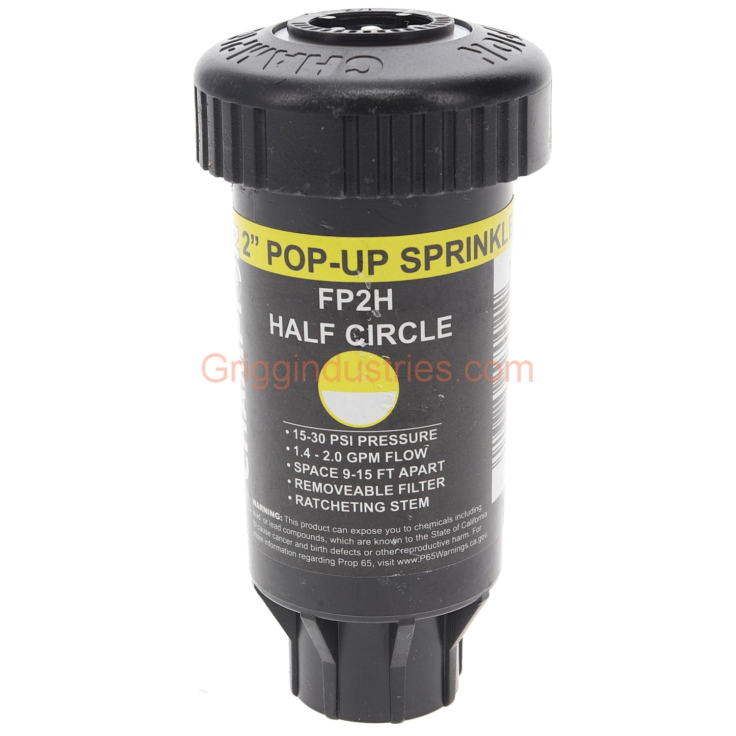 Champion Irrigation FP2H 2" Plastic Pop-up Sprinkler With Half Circle Spray Nozzle