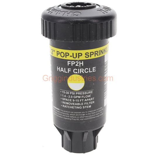 Champion Irrigation FP2H 2" Plastic Pop-up Sprinkler With Half Circle Spray Nozzle