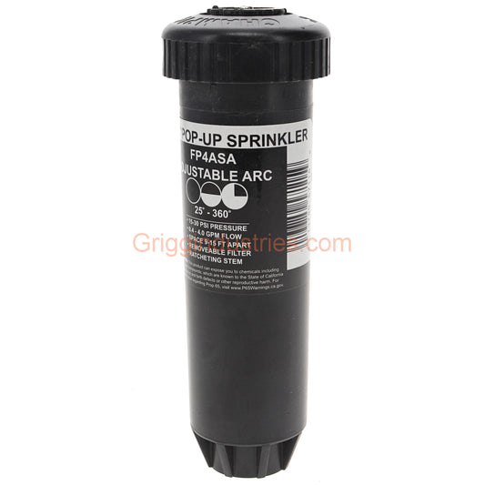 Champion Irrigation FP4ASA 4" Plastic Pop-up Sprinkler With Adjustable Spray Nozzle
