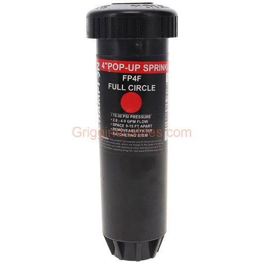 Champion Irrigation FP4F 4" Plastic Pop-Up Sprinkler With Full Circle Spray Nozzle