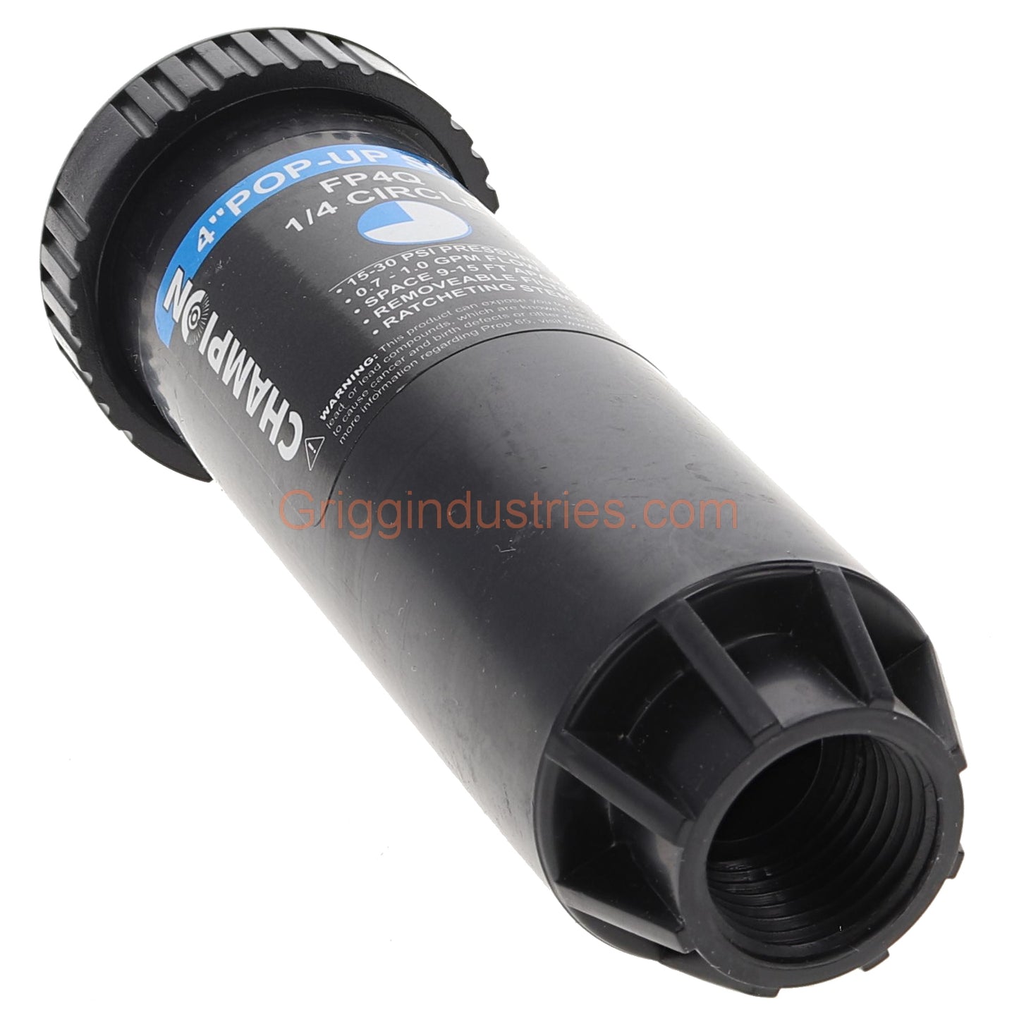 Champion Irrigation FP4Q 4" Plastic Pop-Up Sprinkler With Quarter Circle Spray Nozzle