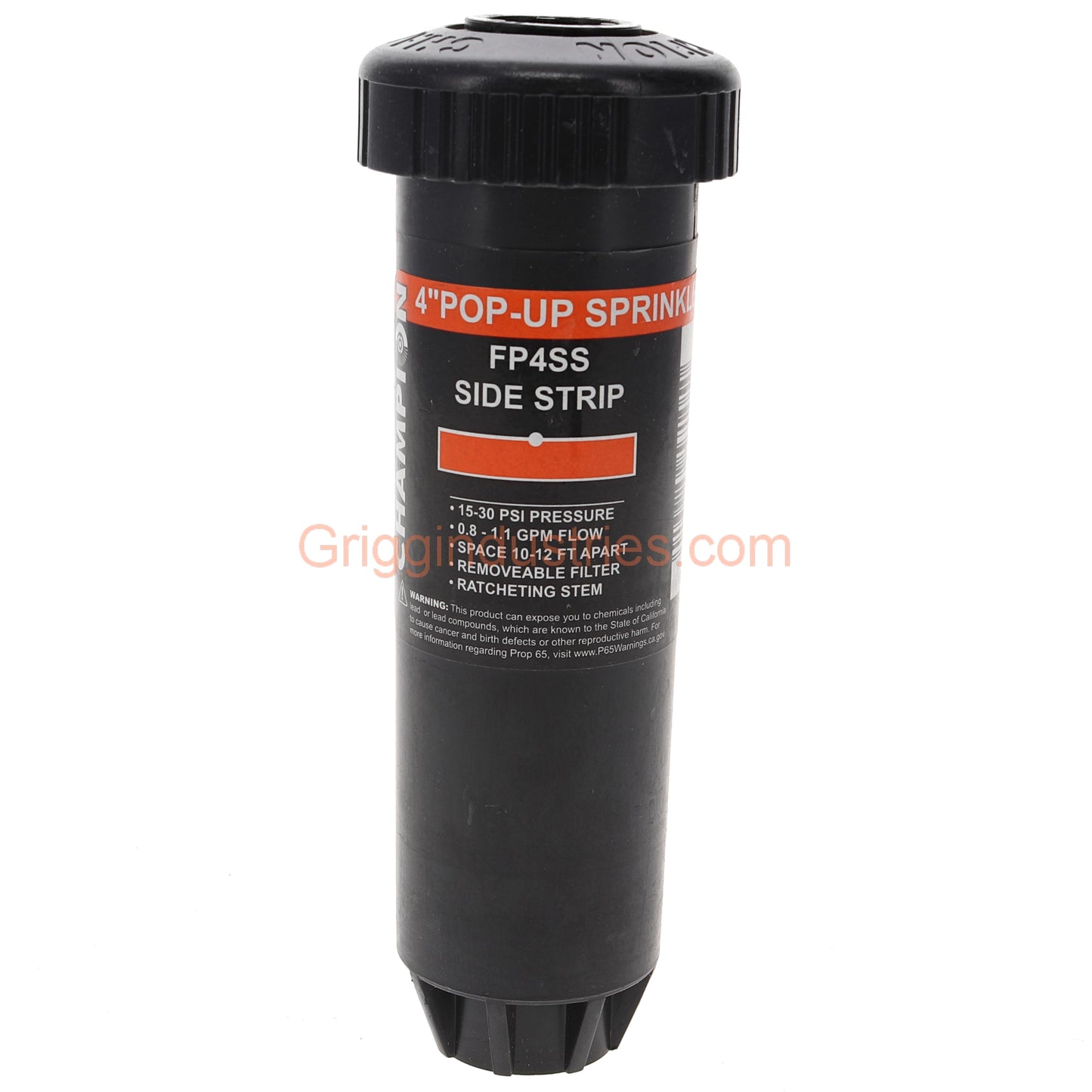 Champion Irrigation FP4SS 4" Plastic Pop-up Sprinkler With Side Strip Spray Nozzle