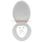 Gerber 99-216 White Standard Elongated Plastic Toilet Seat