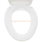Gerber  C550126 White Elongated Slow Close Quick Release Toilet Seat