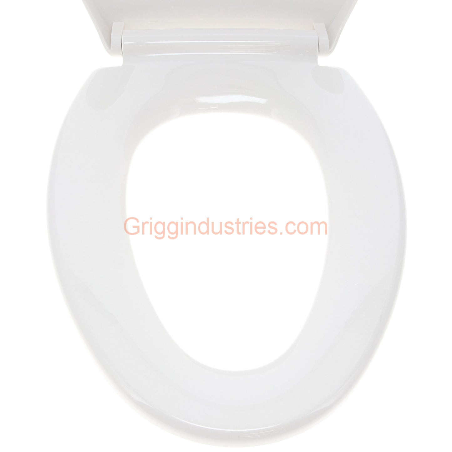 Gerber  C550126 White Elongated Slow Close Quick Release Toilet Seat