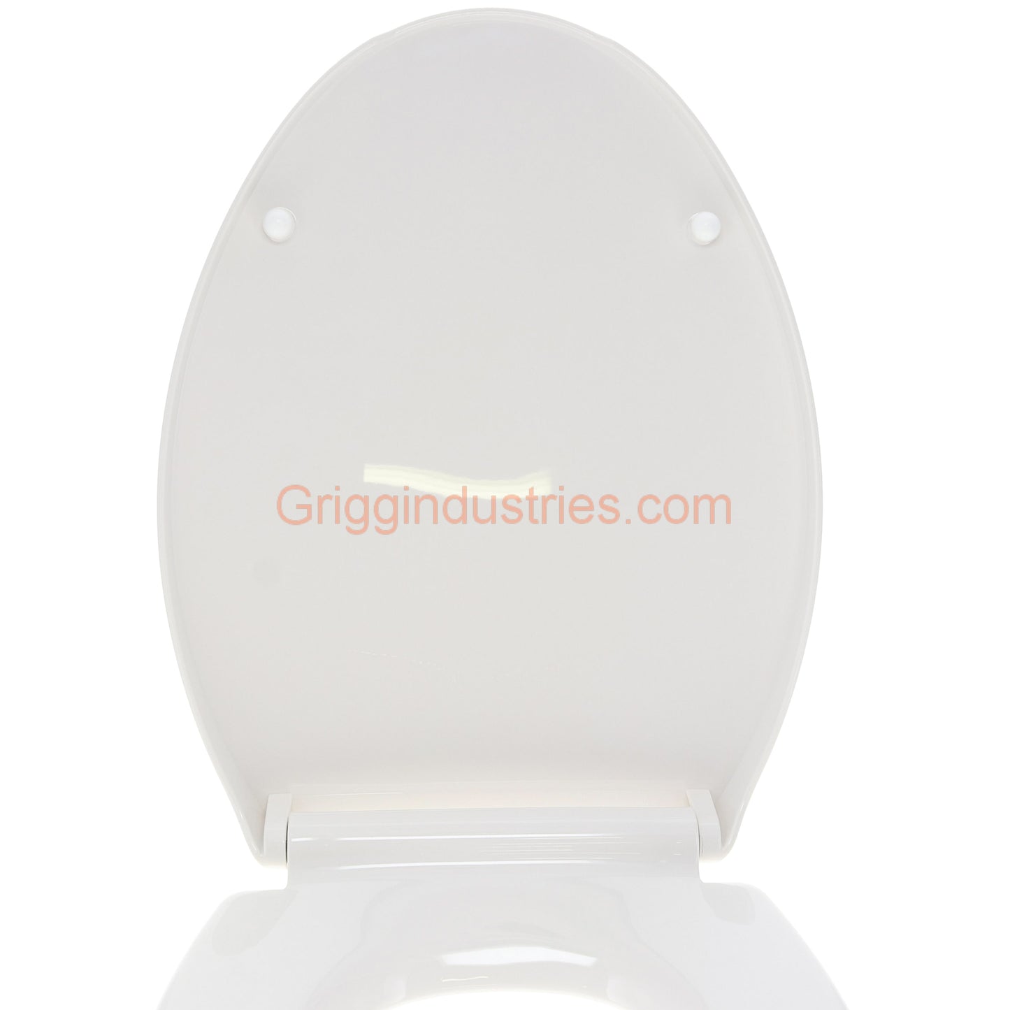Gerber  C550126 White Elongated Slow Close Quick Release Toilet Seat