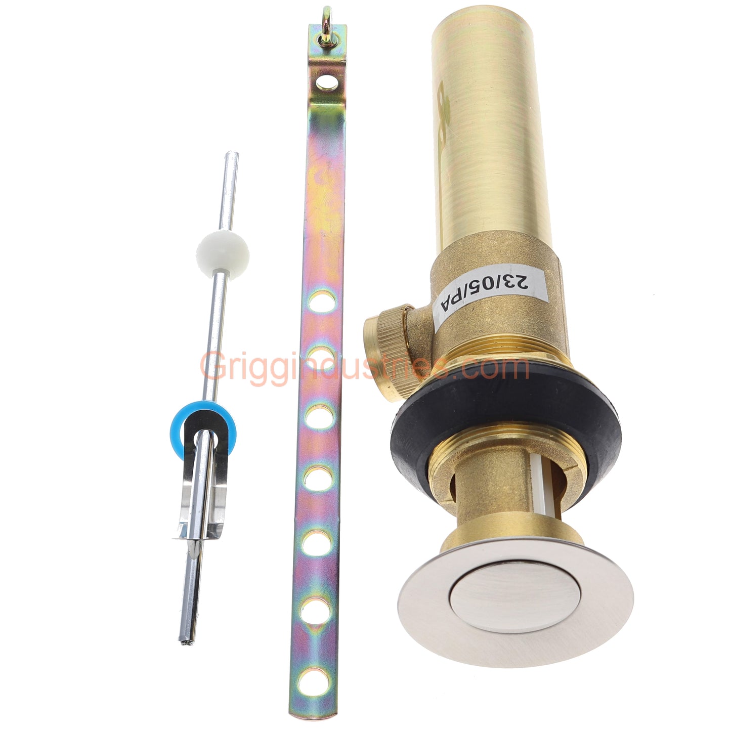 Plumbers Emporium A556200NP Brushed Nickel Metal Pop Up Assembly