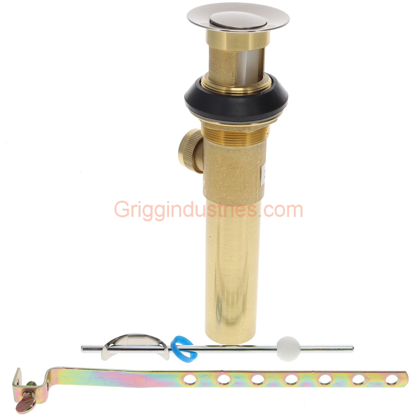 Plumbers Emporium A556200NP Brushed Nickel Metal Pop Up Assembly