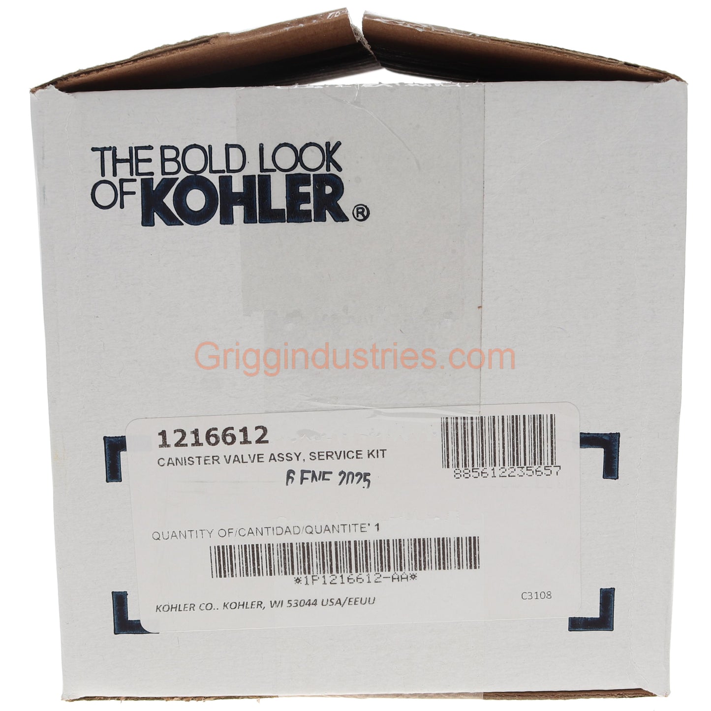 Kohler Genuine 1216612 Flush Valve