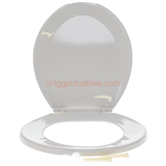 Mansfield White Round Toilet Seat