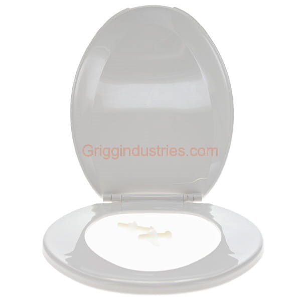 Mansfield Elongated White Toilet Seat