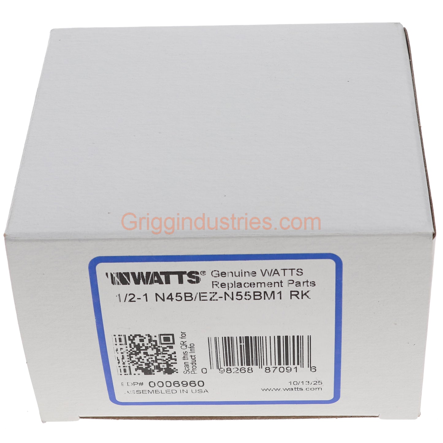 Watts N45B/EZ-N55M1-RK Repair Kit For 1/2" to 1" PRV 0006960