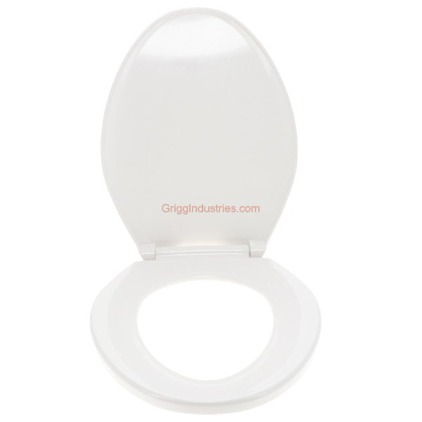 Mansfield Slow Close Elongated White Toilet Seat