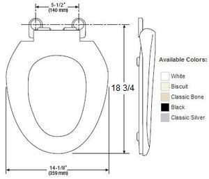 Mansfield Mansfield Elongated Toilet Seat